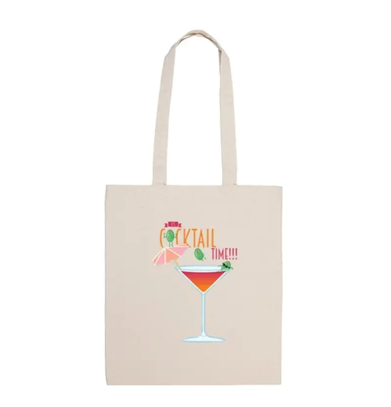 Borsa di tela its cocktail time