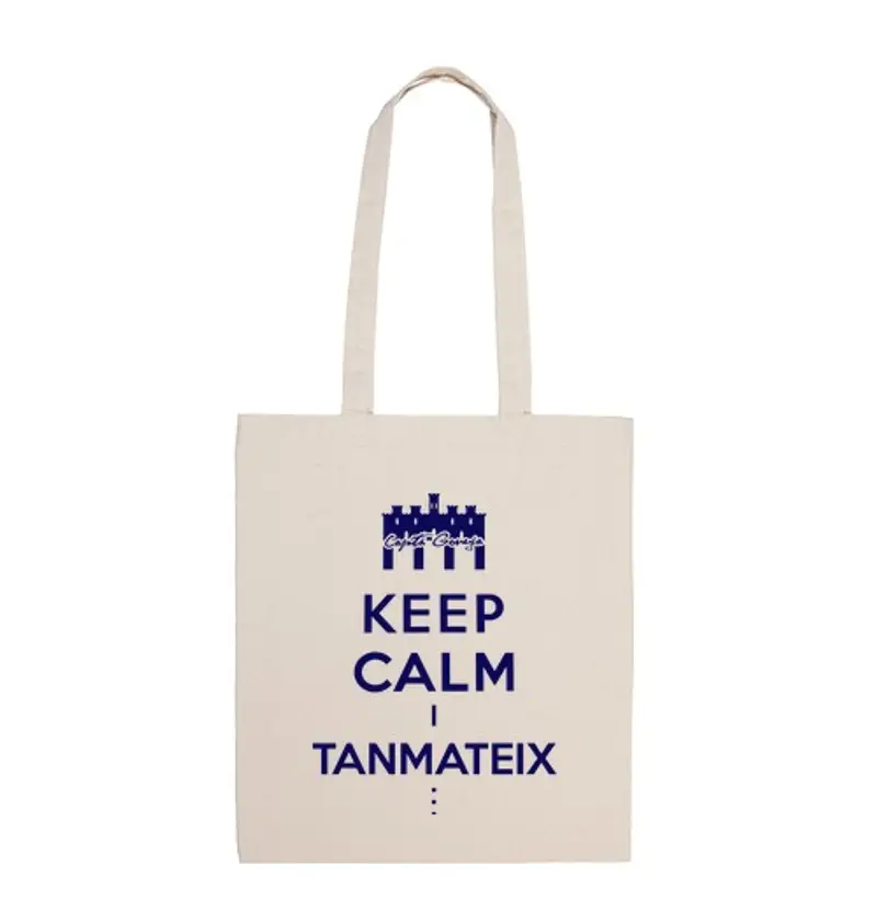 Borsa di tela keep calm i tanmateix ... bossa