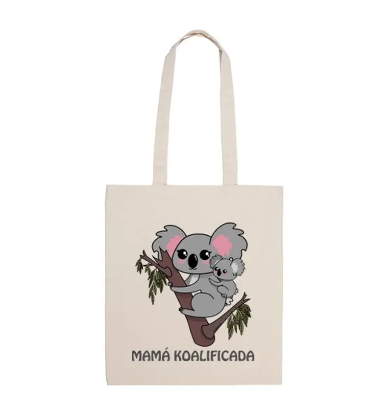 Borsa di tela koala - mamma koalificada