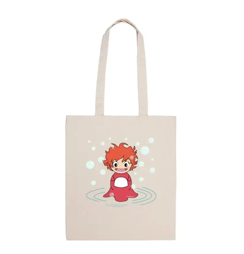 Borsa di tela kokeshi i ponyo