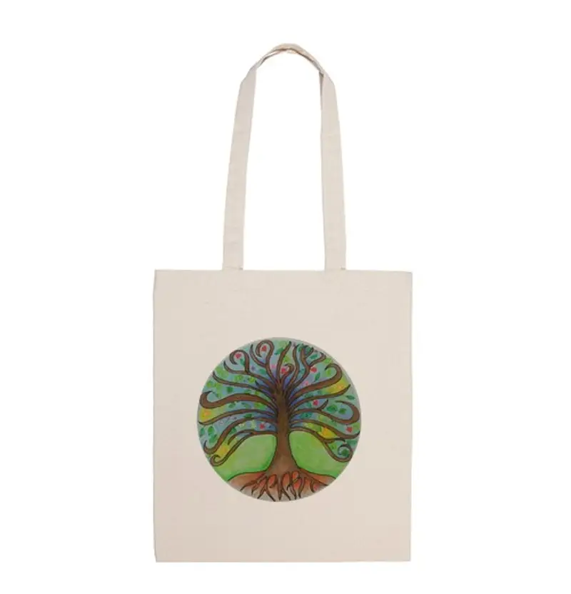 Borsa di tela l'albero della vita