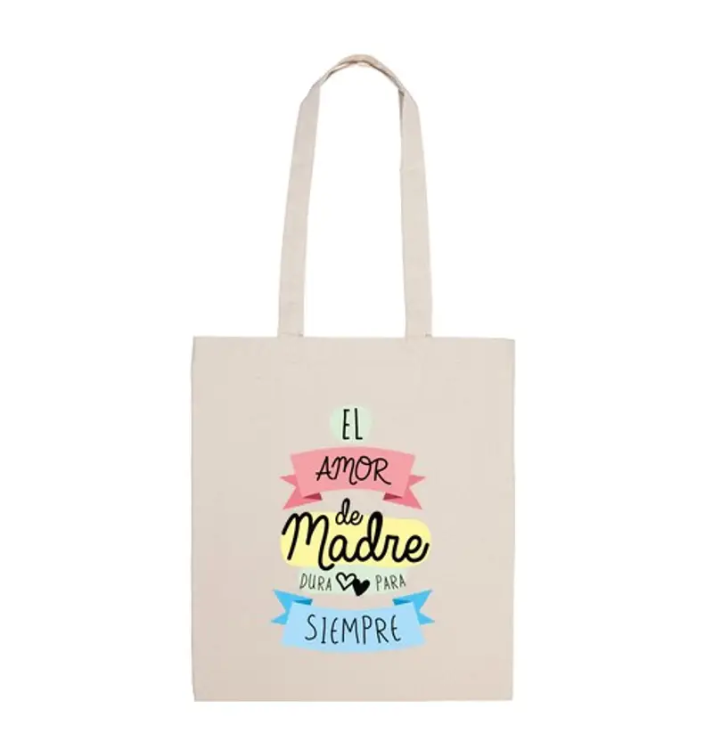 Borsa di tela l' amore di mamma dura per sempre