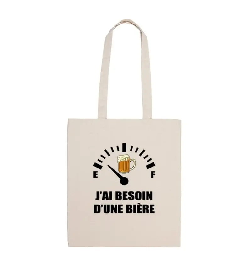 Borsa di tela l39umorismo ha bisogno di birra idea re