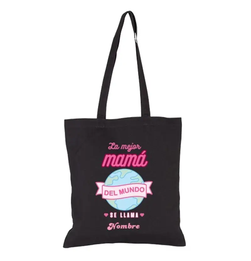 Borsa di tela la migliore mamma del mondo personalizz