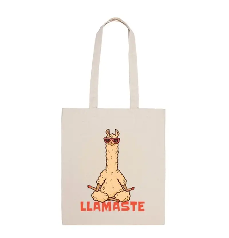 Borsa di tela lama yoga lamaste namaste meditazione