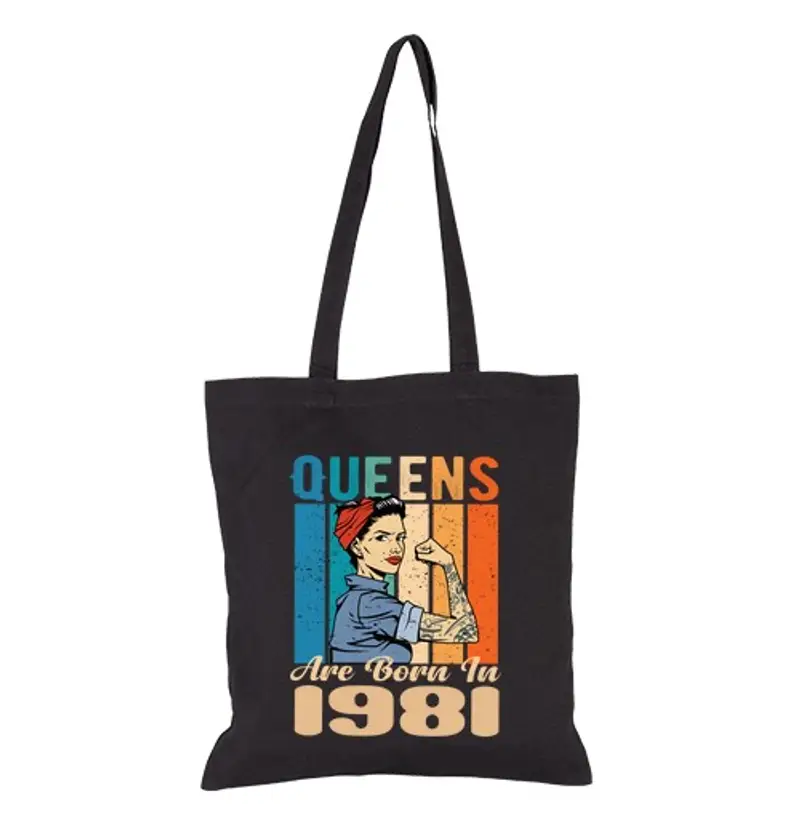 Borsa di tela le regine sono nate nel 1981
