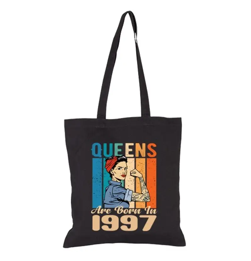 Borsa di tela le regine sono nate nel 1997