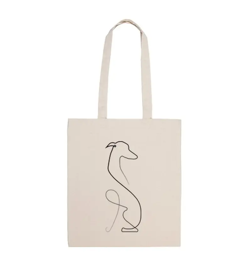 Borsa di tela levriero