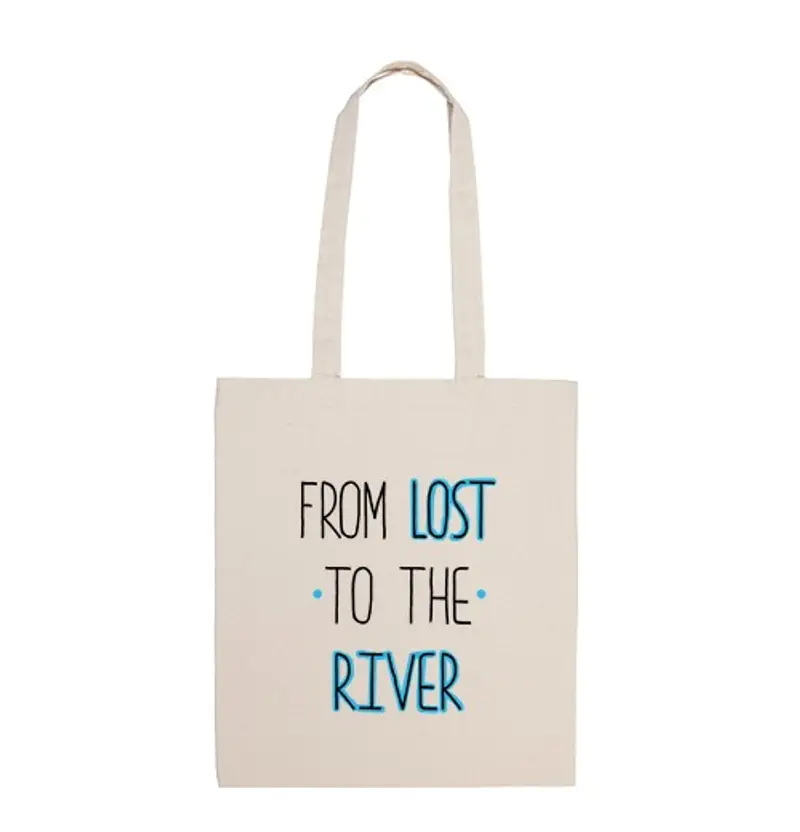 Borsa di tela lost al fiume