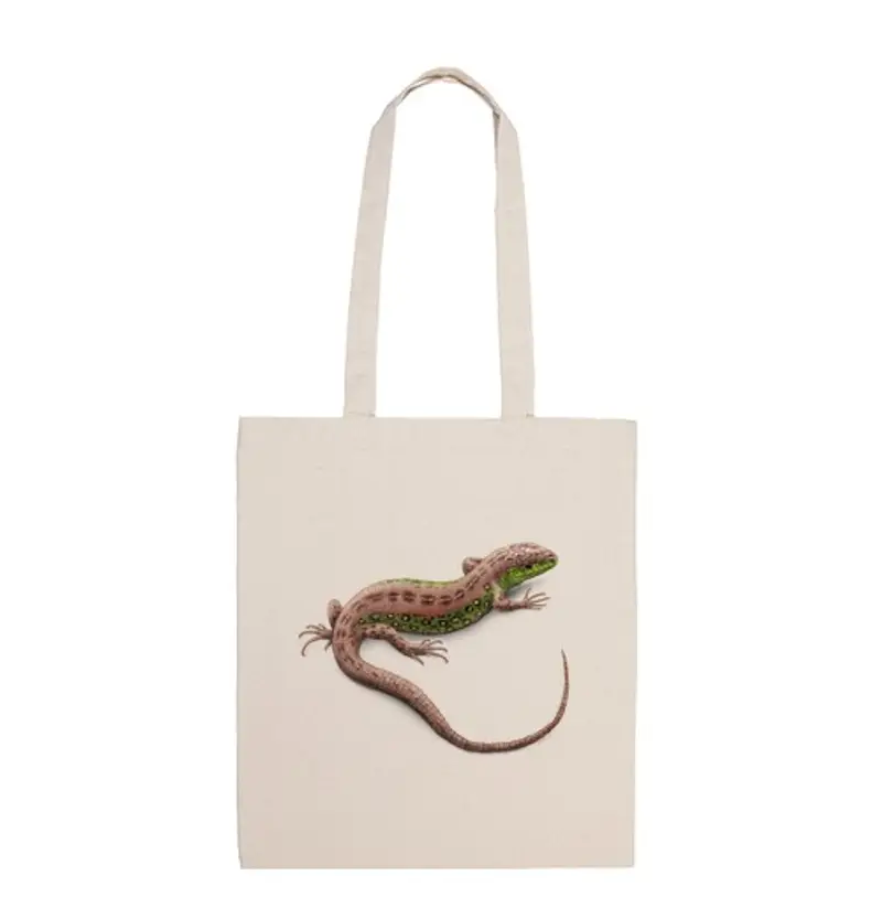 Borsa di tela lucertola