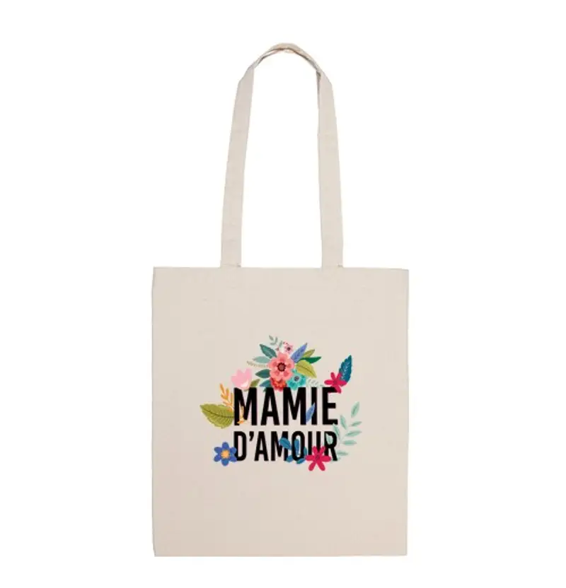 Borsa di tela mamie d amour mamie damour cadeau fete