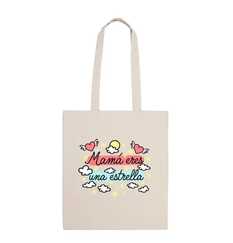 Borsa di tela mamma 're una stella