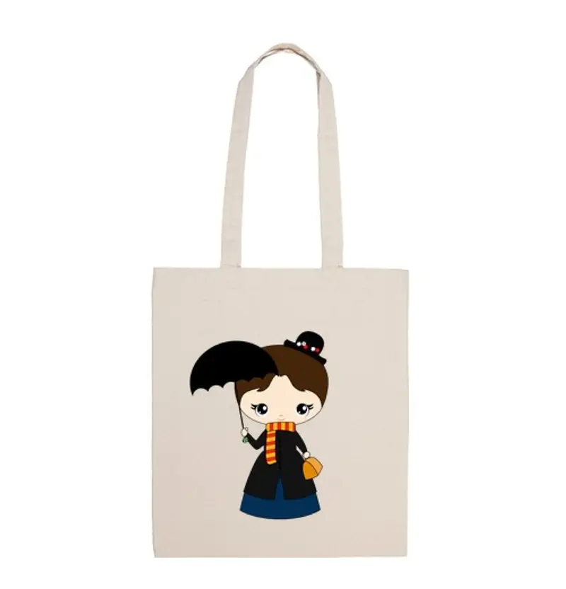 Borsa di tela mary poppins