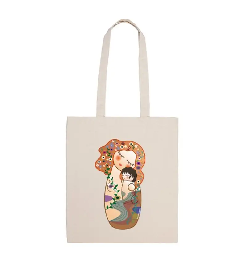 Borsa di tela maternità klimt dad