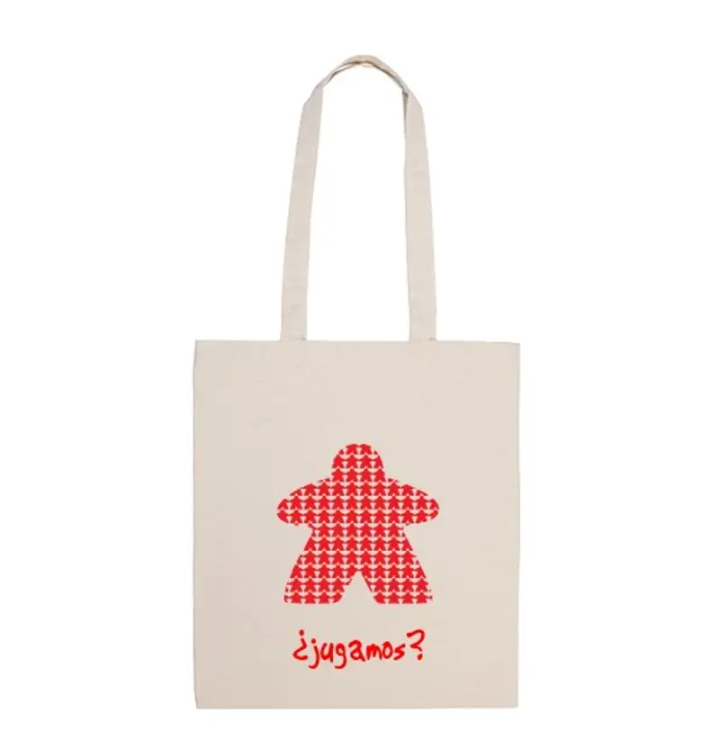 Borsa di tela meeple red