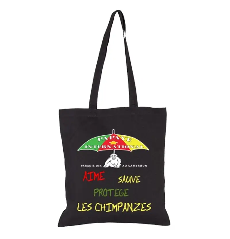 Borsa di tela messaggio tote bag papaya international