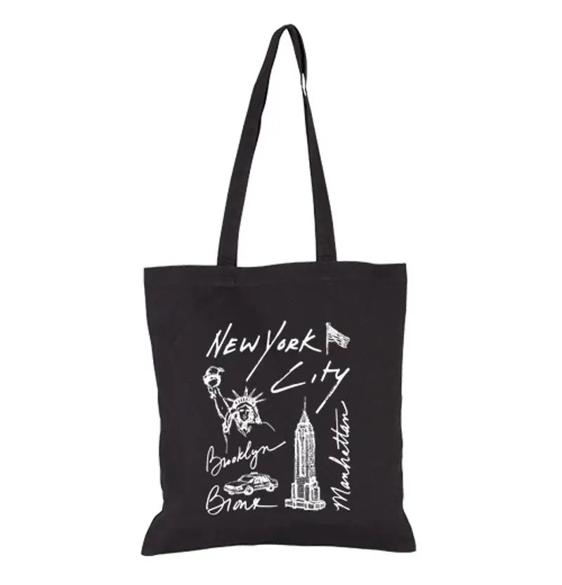 Borsa di tela metro usa new york ny nyc