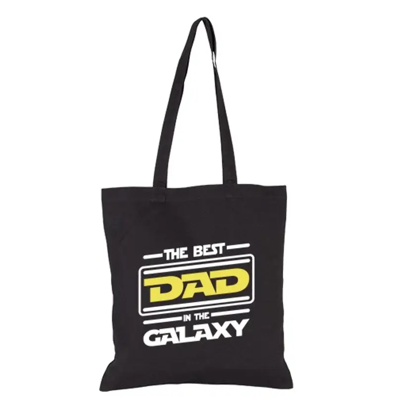 Borsa di tela miglior papà della galassia - umorismo