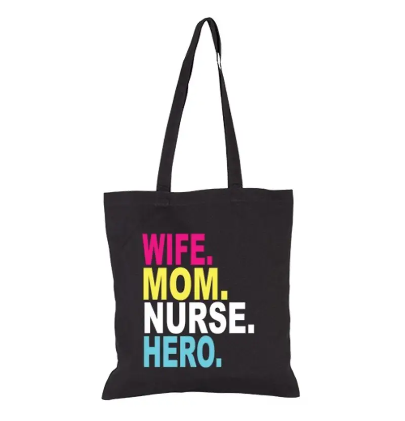 Borsa di tela moglie mamma infermiera eroe