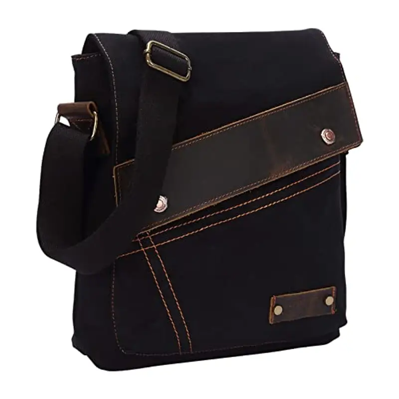 Borsa di Tela Multifunzionale - Tracolla Casual per Studenti, Maschi e Donne