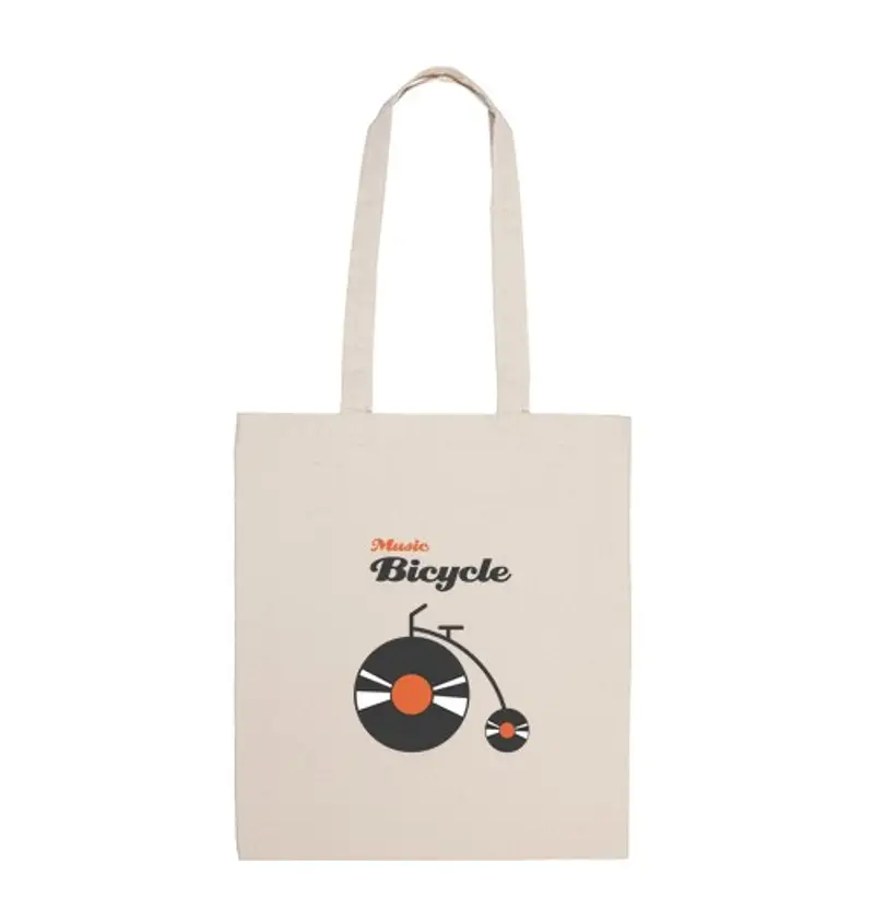 Borsa di tela musica bici