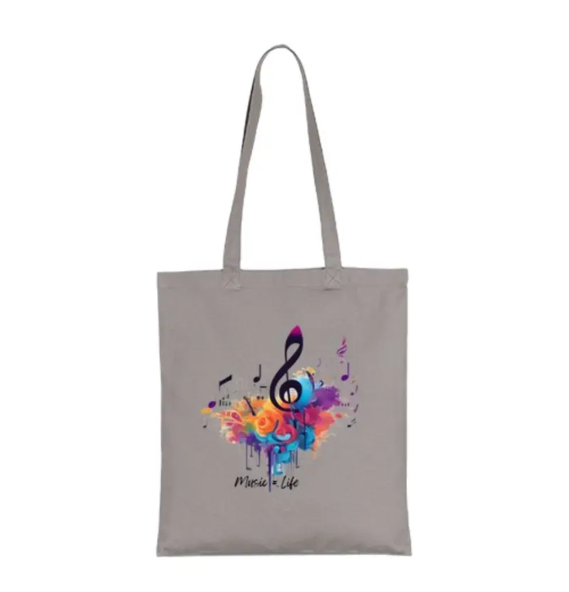 Borsa di tela musica è vita