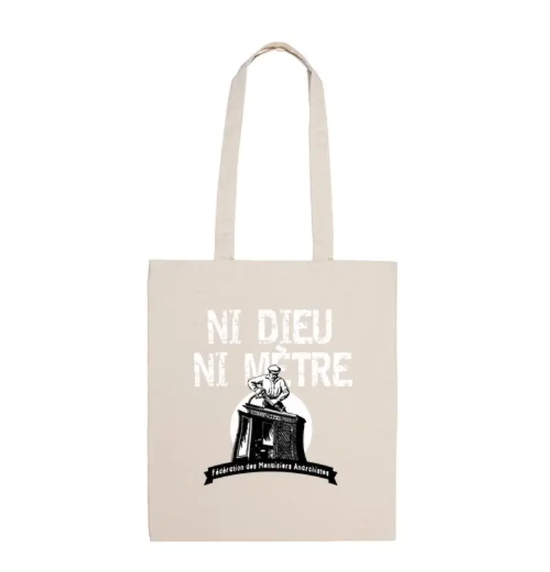 Borsa di tela né dio né metro