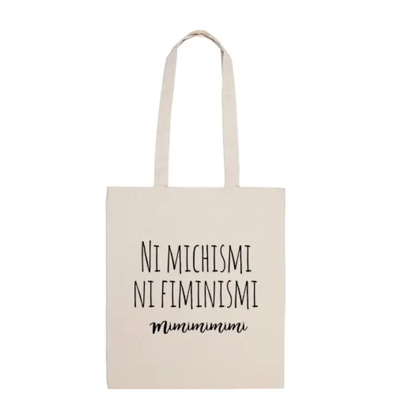 Borsa di tela né michismi né fiminismi