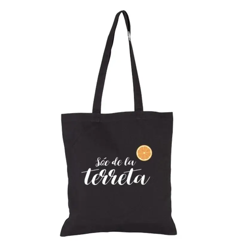 Borsa di tela nera - sóc de la terreta