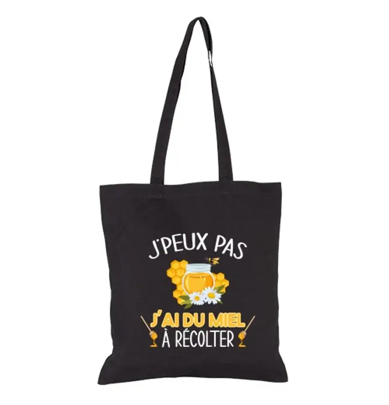 Borsa di tela Non posso avere il miele - ape