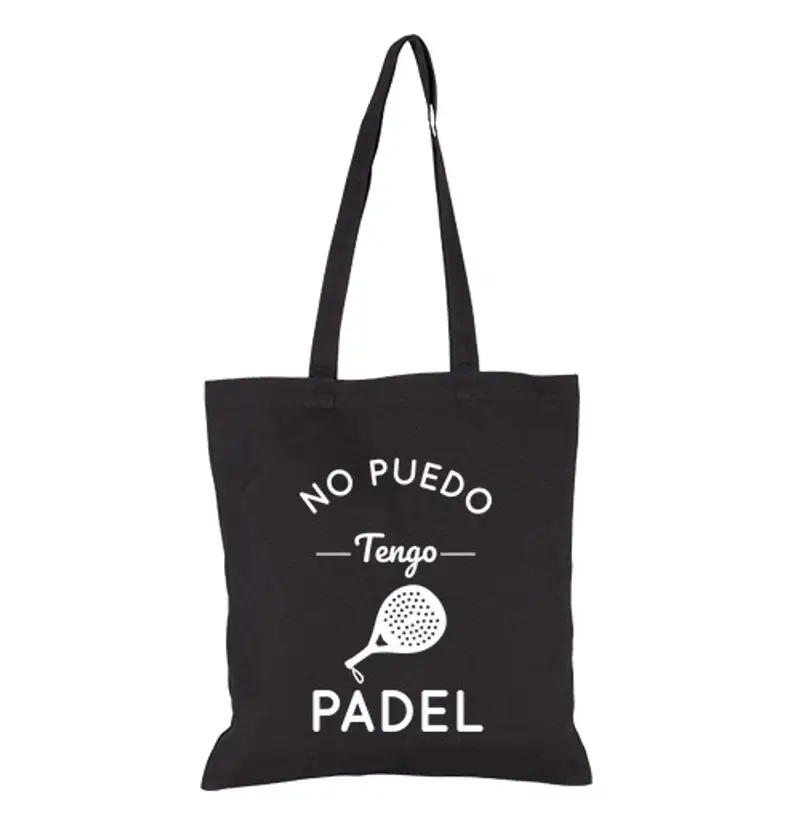 Borsa di tela non posso avere la paddle tennis
