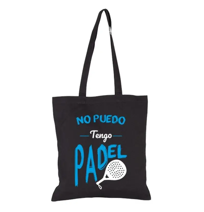 Borsa di tela Non posso giocare a paddle tennis - blu