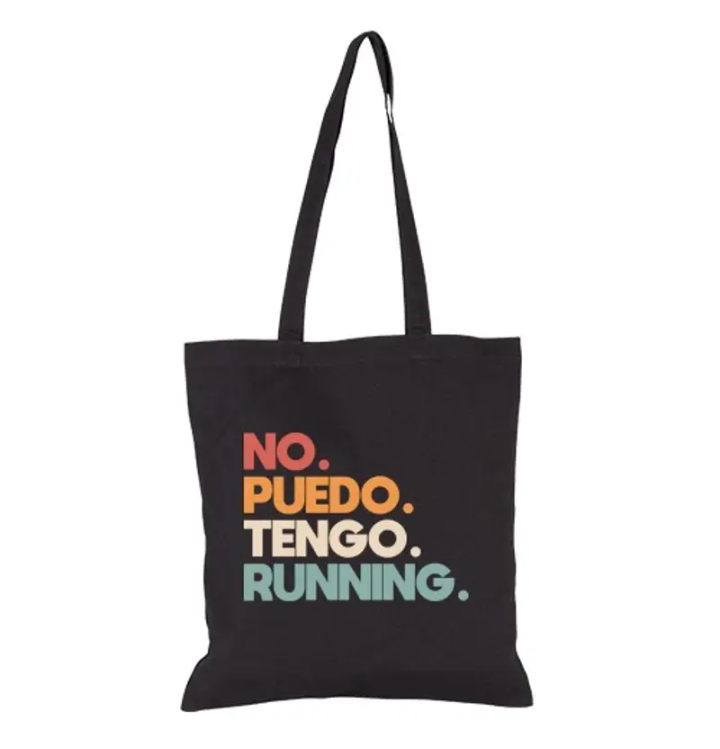 Borsa di tela Non posso running