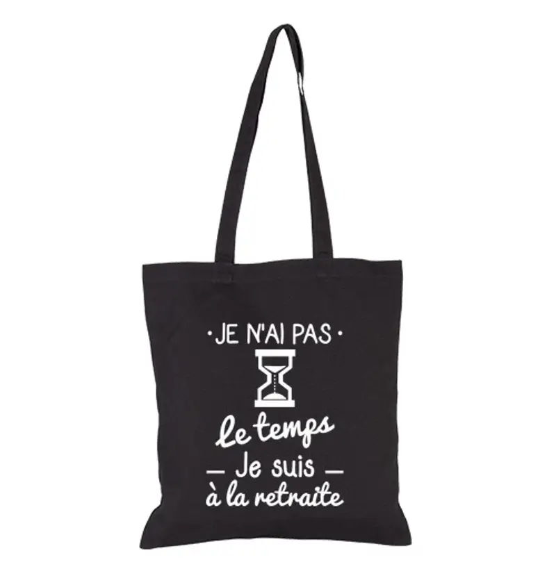 Borsa di tela non è tempo che sono in pensione