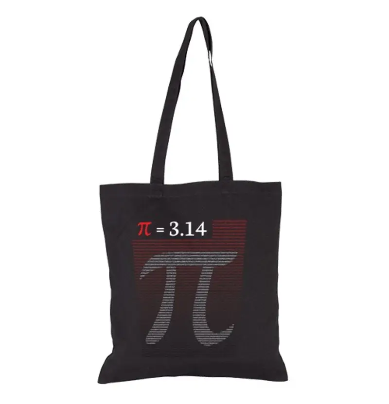 Borsa di tela numero pi greco
