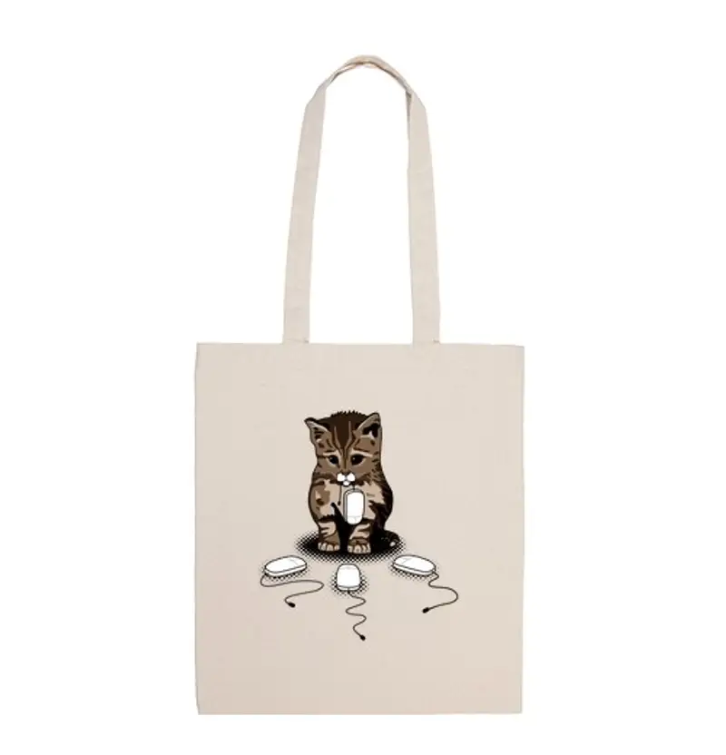 Borsa di tela occhi di gatto