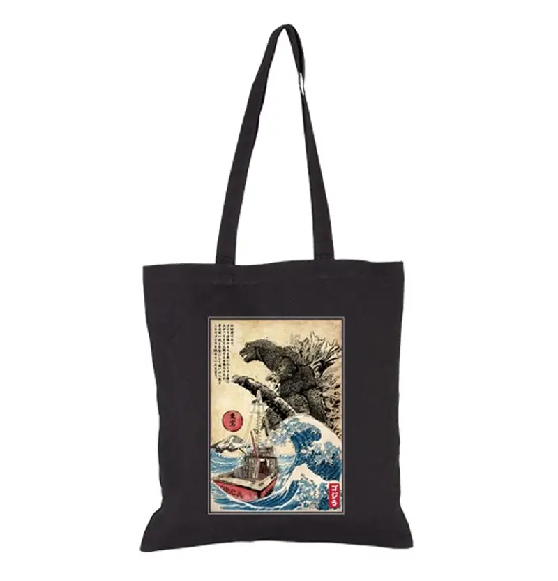 Borsa di tela orca in blocco di wood ja pan