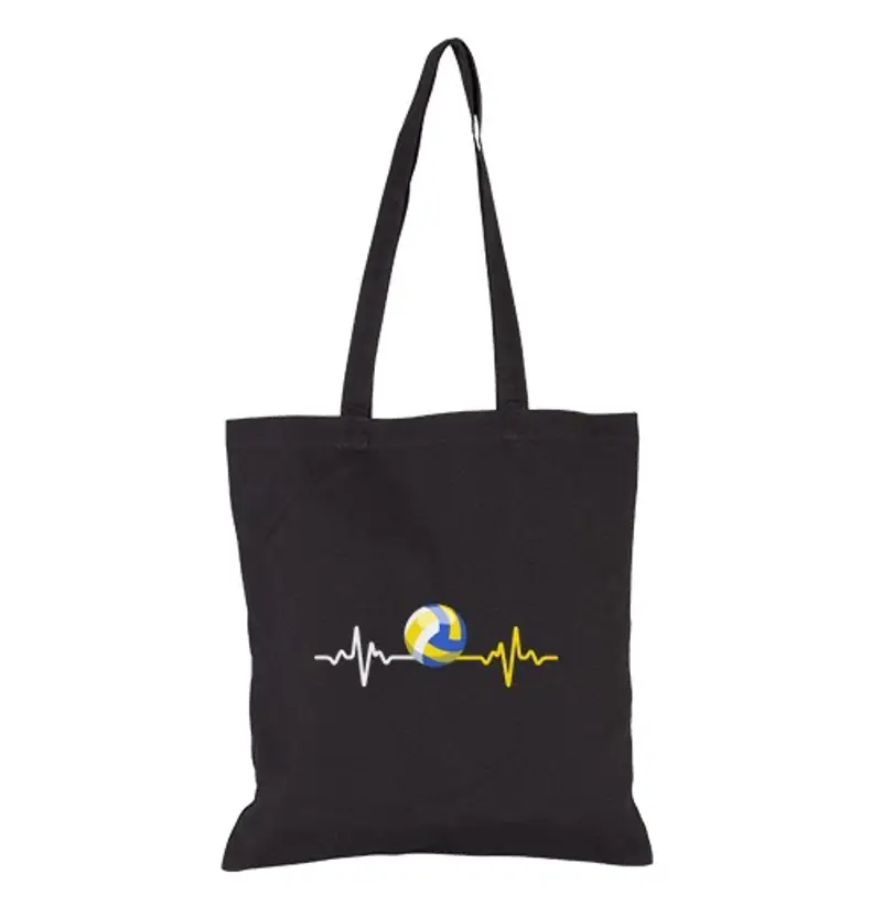 Borsa di tela pallavolo battito cardiaco