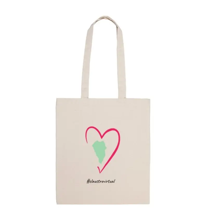 Borsa di tela palma nera