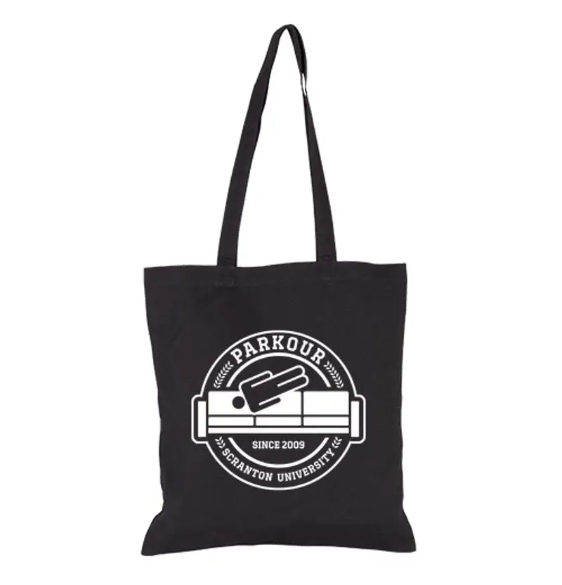 Borsa di tela parkour university 02 borsa in the office