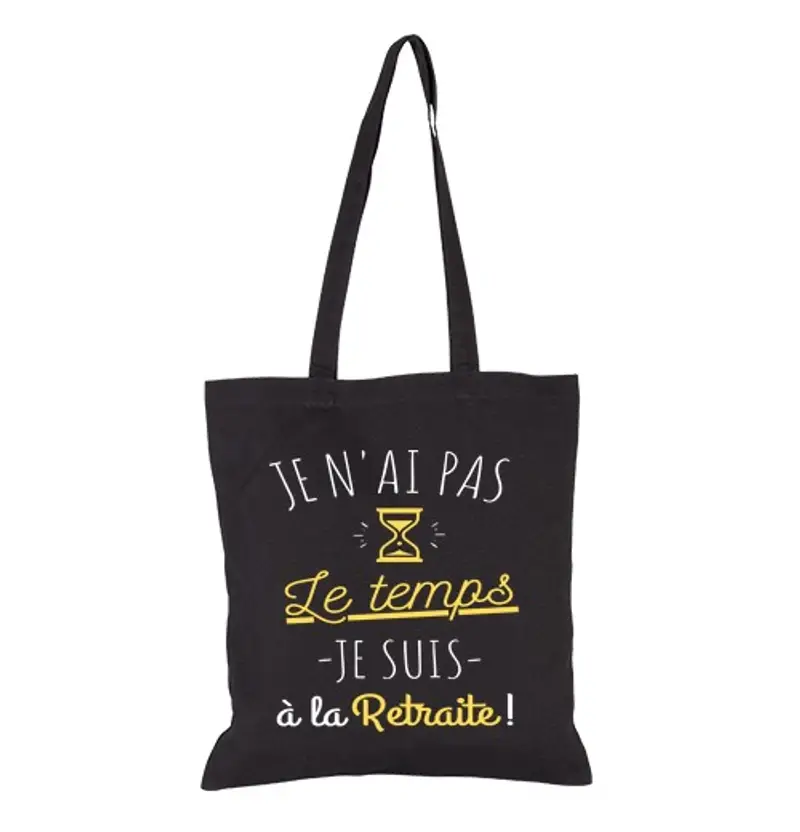 Borsa di tela pensione non ho tempo regalo umorismo