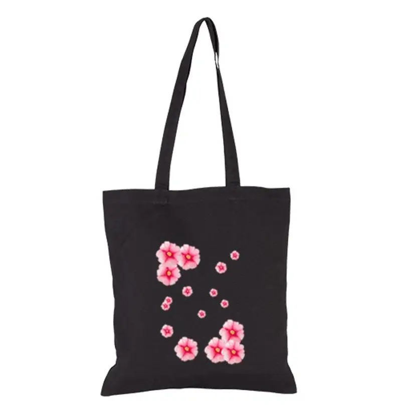 Borsa di tela petunie