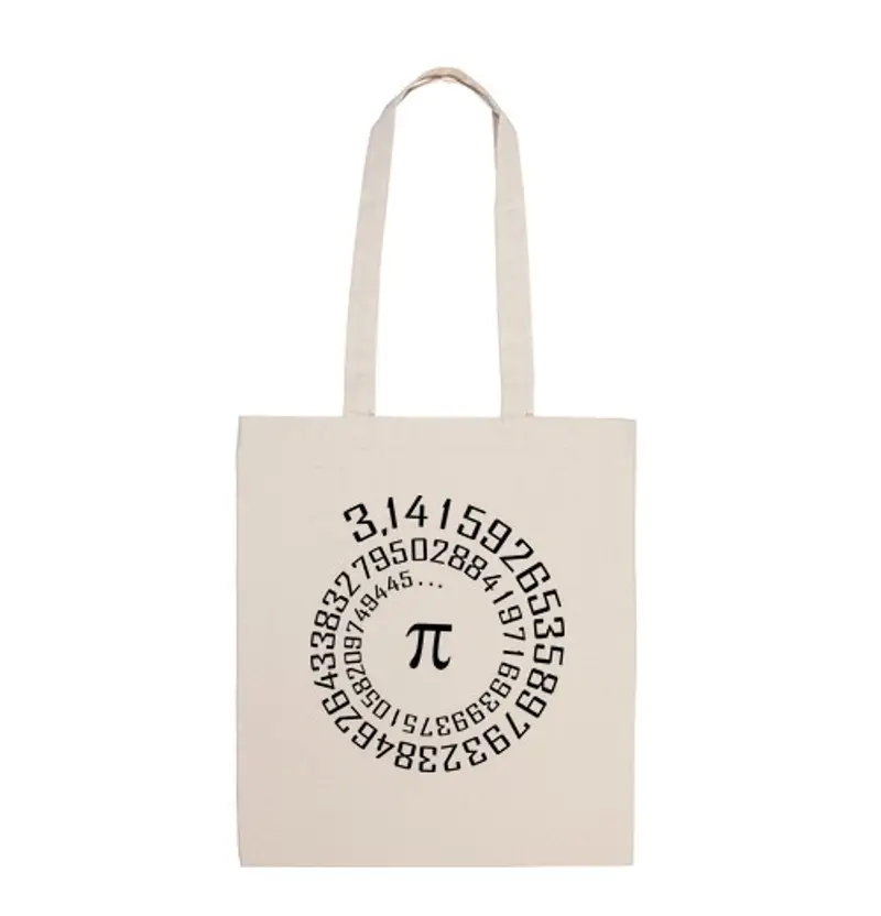 Borsa di tela pi - la matematica -