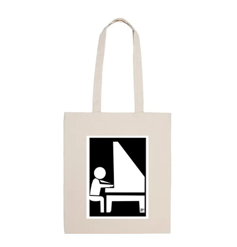 Borsa di tela Pianista