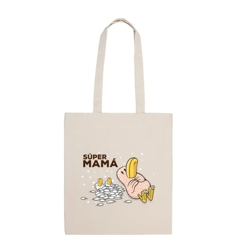 Borsa di tela pollo e pulcini grazie mamma - festa della mamma