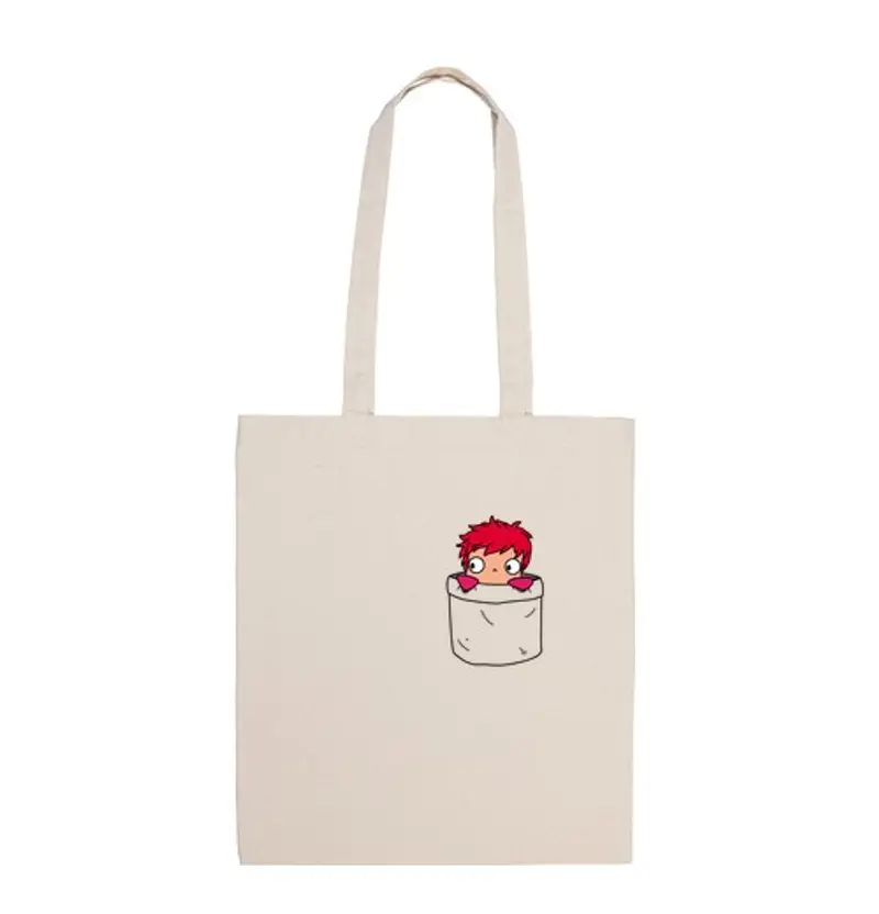 Borsa di tela ponyo in una pocket bag