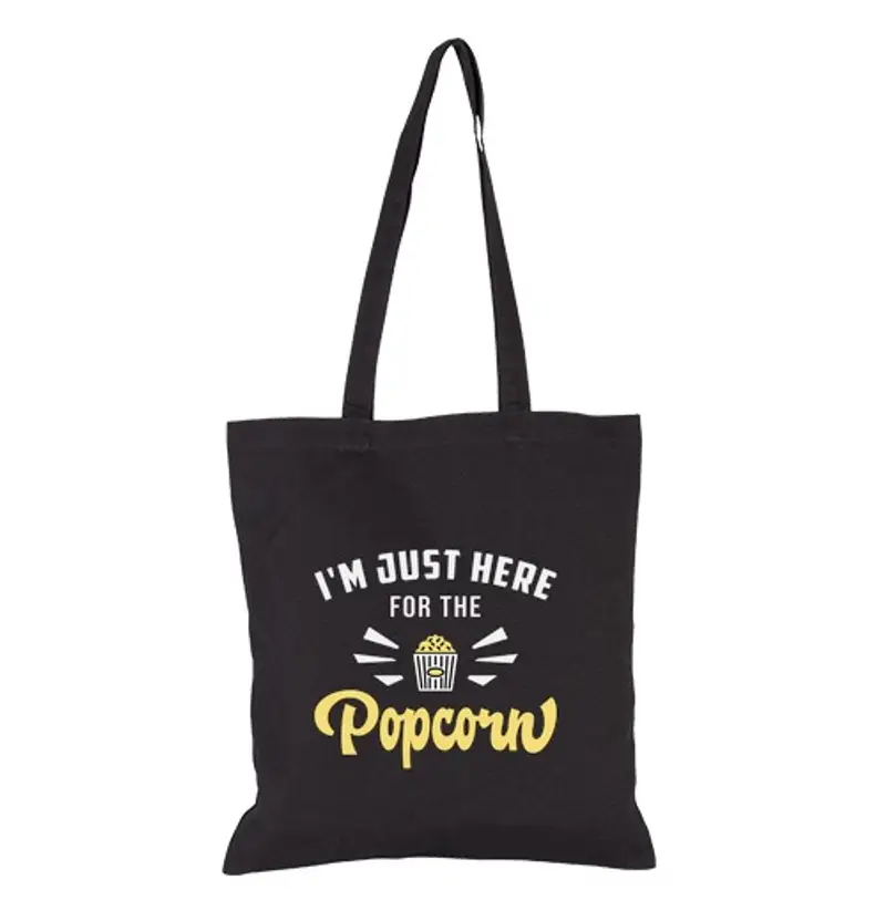 Borsa di tela popcorn day movie snack pop film cinema