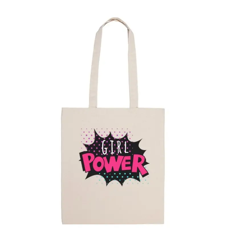 Borsa di tela power ragazza