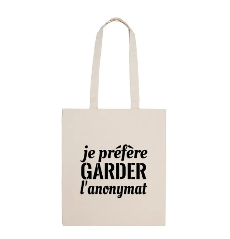 Borsa di tela preferisco restare anonimo