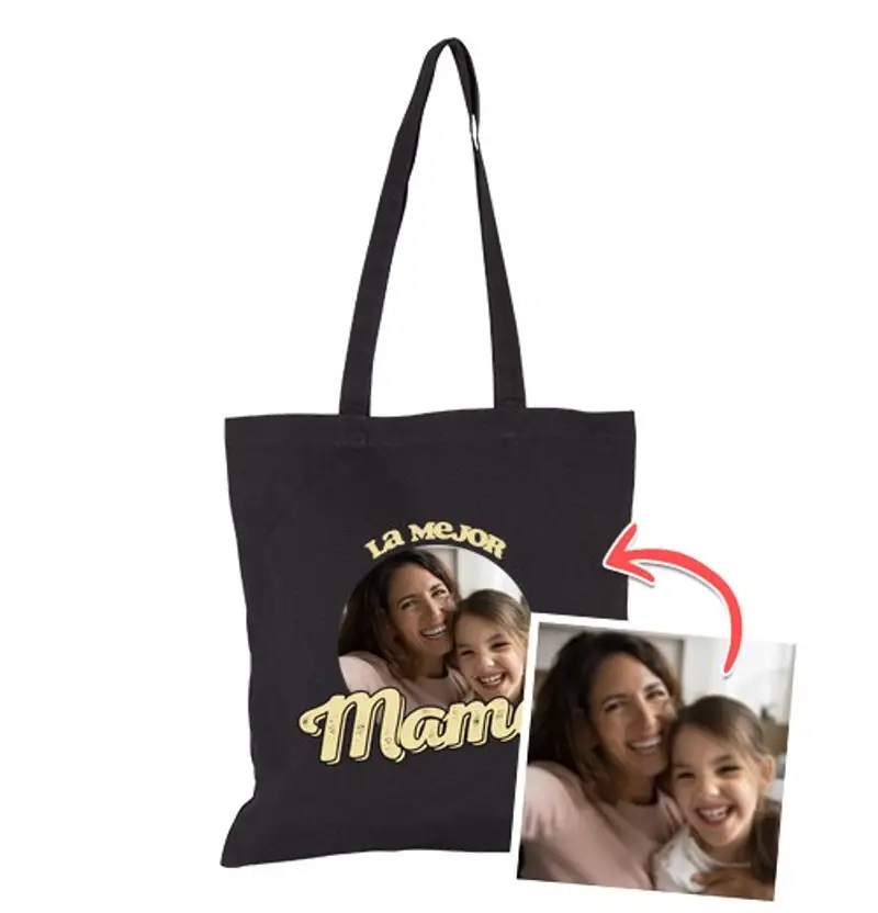Borsa di tela prepara il miglior regalo fotografico mamma